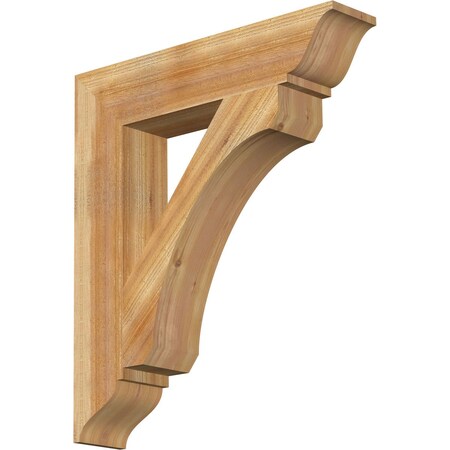 Ekena Millwork Legacy Traditional Rough Sawn Bracket, Western Red Cedar, 6"W x 30"D x 34"H BKT06X30X34LEC01RWR